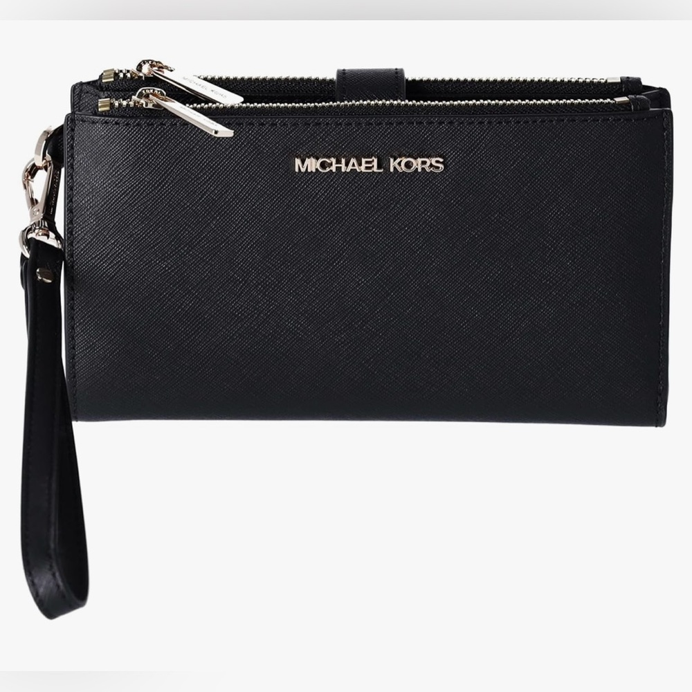 Michael Kors Women's Jet Set Travel Double Zip Wristlet
